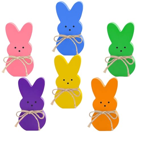 UWYRKSW Osterdekoration für Den Innenbereich, 6 Stück Osterhasen- Aus für Den Tisch, Einfach zu Verwenden UWYRKSW Osterdekoration für Den Innenbereich, 6 Stück Osterhasen- Aus für Den Tisch, Einfach zu Verwenden von UWYRKSW