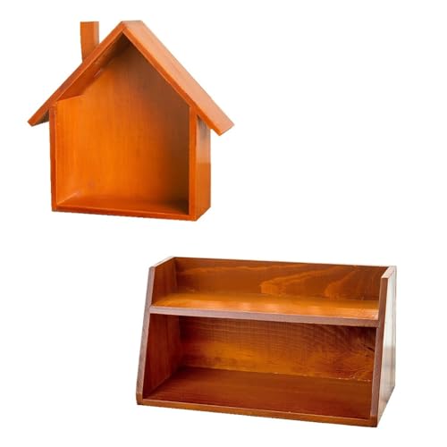 UWYRKSW Retro-Schreibtisch-Aufbewahrung, Dekorative Ornamente, Raumaufbewahrung, Holzbox, Multifunktionale Dekorative Box von UWYRKSW