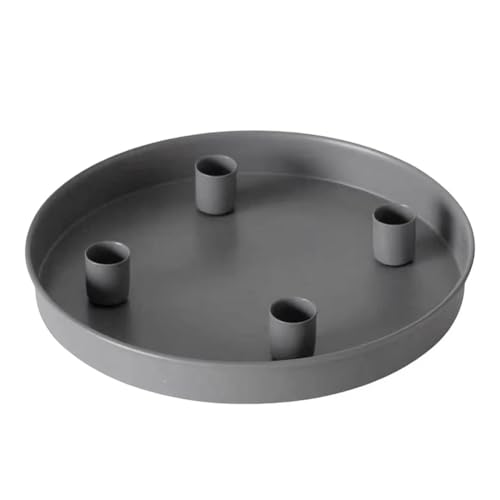 UWYRKSW Rundes Tablett mit 4 Magnetischen Kerzenständern, Beweglicher DIY-Kerzenhalter, Dekorativer Kerzenständer für die Heim- und Schreibtischdekoration UWYRKSW Rundes Tablett mit 4 Magnetischen Kerzenständern, Beweglicher DIY-Kerzenhalter, Dekorativer Kerzenständer für die Heim- und Schreibtischdekoration von UWYRKSW
