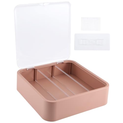 UWYRKSW Wandmontierte Durchsichtige Vitrine, Verstellbarer Präsentationsständer für Figuren + Tür, Farbe Milchkaffee von UWYRKSW