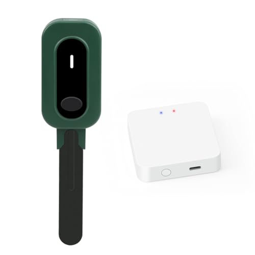 UWYRKSW Zigbee Smart Bodenfeuchtemessgerät Tuya App Steuerung Bodentester Temperatur Feuchtigkeitssensor mit Gateway für Gartentopf von UWYRKSW