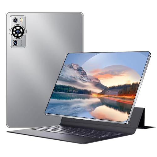 UXD Tablet 10.1-Zoll Android 13.0 Tablet, 1280 * 800 HD+ IPS/4G+WiFi 6/Bluetooth 5.0/GMS/Type-C/6000mAh/5-Megapixel/OTG/3,5mm Kopfhöreranschluss (Zoll, 10.1, Grau, WLAN, 256, GB) von UXD