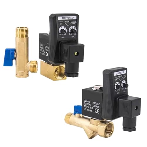 1/2" DN15 Auto drain Valve Air compressor Time Delay Switch Electromagnetic Magnetic Valve Controller AC220V 110V DC24V 12V(Split-Body 12V DN15) von UXDAKCPSH