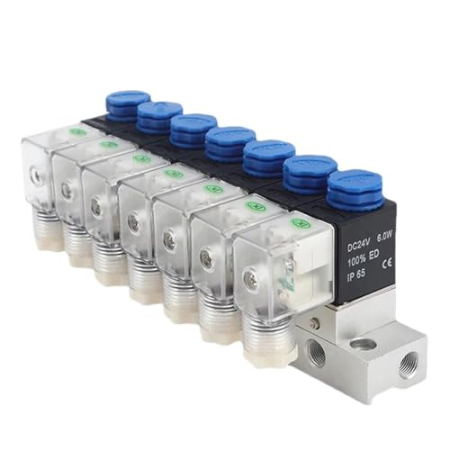 3V1-06-NC 3/2 Pneumatic Solenoid Valve Way Integrated Control One Input Multiple Output With Busbar DC12V/24V AC110V/220V(AC110V 8mm fittings,7F) von UXDAKCPSH