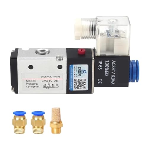 3V210-08NC 3V210-08-NO Two Position Three Normally Open And Normally Closed Pneumatic Solenoid Valve Air Valve(3V210-08-NO PC4-02,AC110V) von UXDAKCPSH
