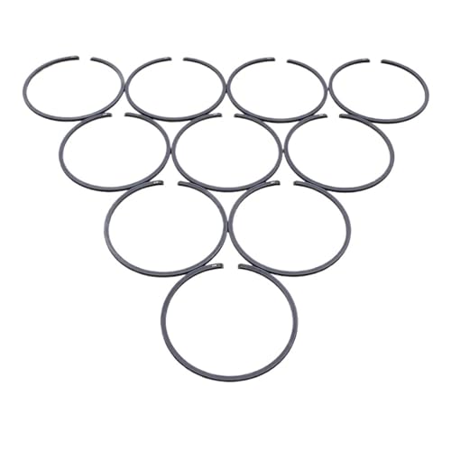 10 stücke Lot 47mm X 1,5mm Kolben Ring Ringe Fit for 455 455 Kettensäge Ersatzteile Werkzeug Teil 503289050 von UXHRBW