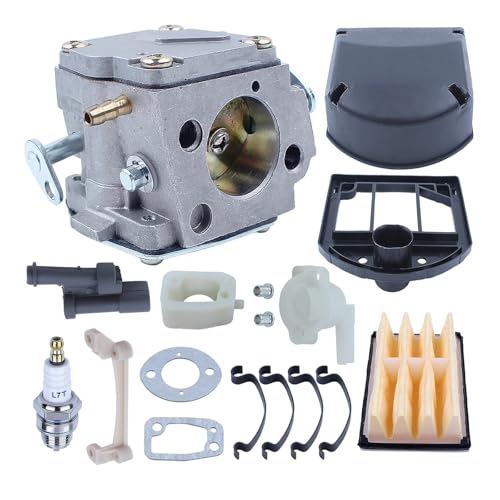Vergaser passend for 61 266 268 272 272XP Kettensäge mit Halterung Filter Ansaugkrümmer Dichtung Zündkerze Vergaser passend for 61 266 268 272 272XP Kettensäge mit Halterung Filter Ansaugkrümmer Dichtung Zündkerze von UXHRBW