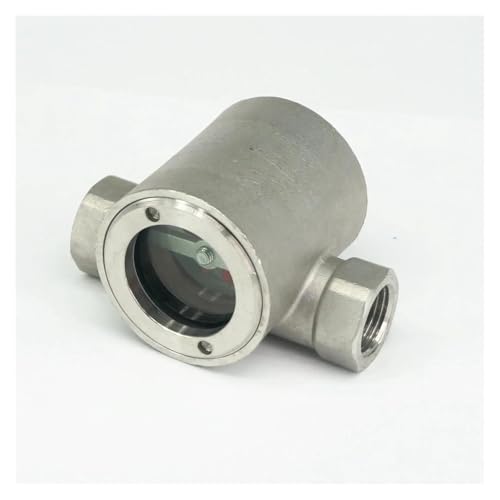 UYCUODLUY 1/2" Female SS304 Stainless Steel Window Sight Flow Indicator with Impeller von UYCUODLUY