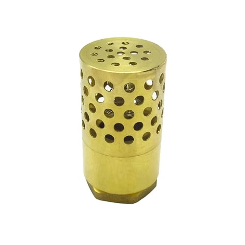 UYCUODLUY 1-1/4" BSP Female Thread Brass Check Valve Strainer Filter Bottom Valve Foot Valve for Water Pump UYCUODLUY 1-1/4" BSP Female Thread Brass Check Valve Strainer Filter Bottom Valve Foot Valve for Water Pump von UYCUODLUY
