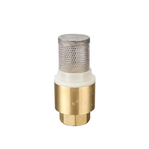 UYCUODLUY 1" BSP Female Thread Brass Check Valve with Mesh Strainer Filter Bottom Valve Foot Valve UYCUODLUY 1" BSP Female Thread Brass Check Valve with Mesh Strainer Filter Bottom Valve Foot Valve von UYCUODLUY