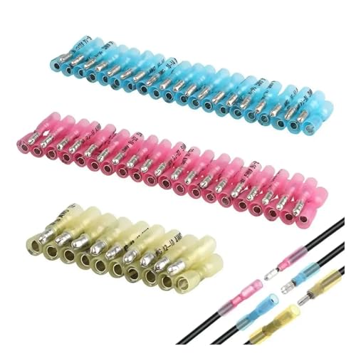 UYCUODLUY 100/200PCS Heat Shrink Tube Bag Printing Heat Shrinkable Terminal Combination Heat Shrink Tubing Kit(200 PCS) von UYCUODLUY