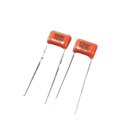 UYCUODLUY 100pcs CBB Capacitor 103 250V 103K 0.01uF 10nF P8 CL21 Metallized Polypropylene Film Capacitor von UYCUODLUY