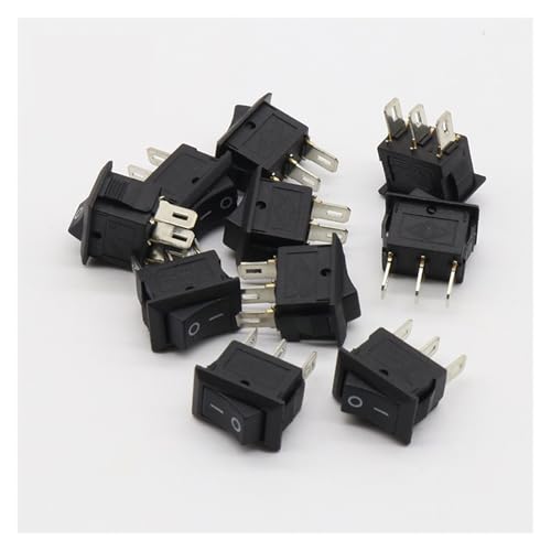 UYCUODLUY 10PCS Ship Type Switch 15 * 21mm 3PIN SPST ON/Off Boat Rocker Switch 6A/250V 10A/125V 15X21 UYCUODLUY 10PCS Ship Type Switch 15 * 21mm 3PIN SPST ON/Off Boat Rocker Switch 6A/250V 10A/125V 15X21 von UYCUODLUY