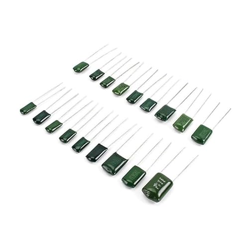 UYCUODLUY 180pcs Polyester Film Capacitors Kit 2A104J-2A224J 18 Values*10pcs Capacitor kit 2A471J 2A102J 2A152J von UYCUODLUY