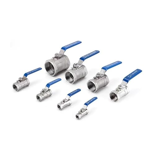 UYCUODLUY 1PC 1/4" BSPT Stainless Steel SS304 Pipe Ball Valve Female Threaded ON-Off Ball Valve Straight UYCUODLUY 1PC 1/4" BSPT Stainless Steel SS304 Pipe Ball Valve Female Threaded ON-Off Ball Valve Straight von UYCUODLUY