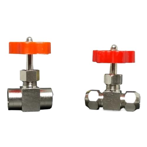 UYCUODLUY 1PC 12mm Two Way Brass Needle Valve Regulating Valve for Water Oil Air von UYCUODLUY