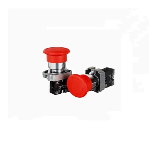 UYCUODLUY 1Pcs XB2-BS542 22mm 1NC Red Mushroom Emergency Stop Push Button Switch UYCUODLUY 1Pcs XB2-BS542 22mm 1NC Red Mushroom Emergency Stop Push Button Switch von UYCUODLUY