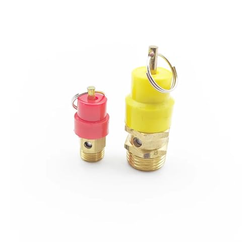 UYCUODLUY 1pc 1/4" BSP 8kg Brass Air Compressor Valve Pressure Release Regulator for Pressure Piping Vessels UYCUODLUY 1pc 1/4" BSP 8kg Brass Air Compressor Valve Pressure Release Regulator for Pressure Piping Vessels von UYCUODLUY