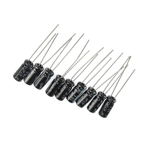 UYCUODLUY 200pcs 15 Values Aluminum Electrolytic Capacitor 0.1uF-220uF Capacitors Kit 0.1UF 0.22UF 0.47UF 1UF 4.7UF 10UF 22UF 47UF 100UF von UYCUODLUY