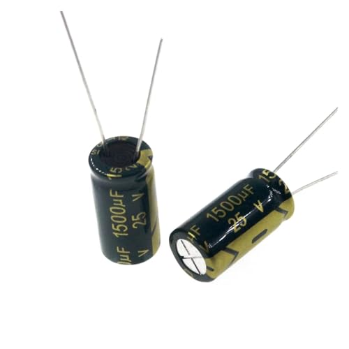 UYCUODLUY 20pcs 1500uF 25V 1500MFD 25Volt 10 * 20mm Aluminum Electrolytic Capacitor Radial 1500mf25v 1500uf25v 25v1500mf 25v1500uf von UYCUODLUY