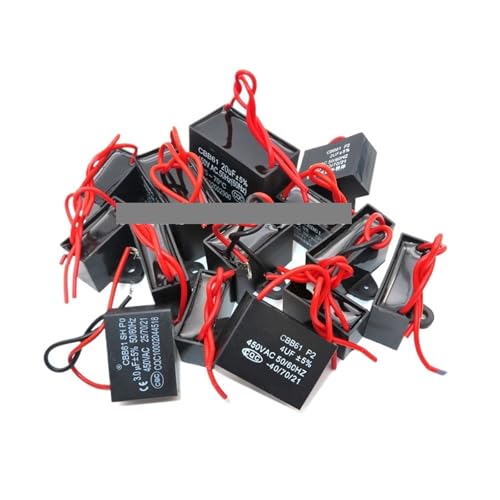 UYCUODLUY 20pcs CBB61 Starting capacitance AC Fan Capacitor 450V CBB Electronic Starter Run Capacitor 0.8UF 1UF 1.2UF 1.5UF 2UF 2.5UF 3UF 3.5UF 4UF(CBB61 10UF) von UYCUODLUY