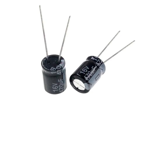 UYCUODLUY 50pcs 470uF 16V 470MFD 16Volt 8 * 7mm Aluminum Electrolytic Capacitor Radial 470mf16v 470uf16v 16v470mf 16v470uf von UYCUODLUY