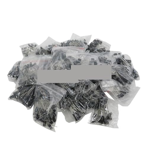 UYCUODLUY 900PCS 30 Values Kit 0.1uF-1000uF Electrolytic Capacitors Assorted Set Pack Kit Capacitor 10V 16V 25V 50V Mix Capacitor von UYCUODLUY