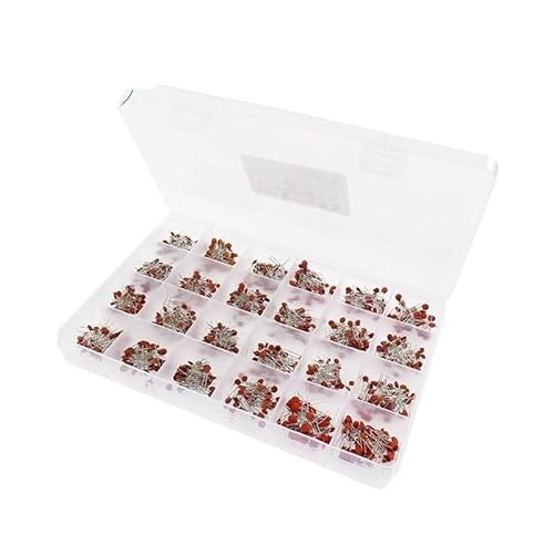 UYCUODLUY 960pcs Ceramic Capacitor Set 2pF-0.1uF 24 Types Electronic Components Capacitors Assorted Kit 10P 100P 102 222 472 103 473 104 UYCUODLUY 960pcs Ceramic Capacitor Set 2pF-0.1uF 24 Types Electronic Components Capacitors Assorted Kit 10P 100P 102 222 472 103 473 104 von UYCUODLUY