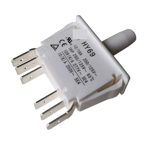 UYCUODLUY HY69 Industrial Pushbutton Switches for Electrical Appliances 10(6) A 6Pins, 2-Pack von UYCUODLUY