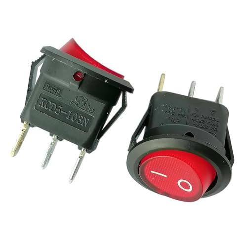 UYCUODLUY KCD5-103N Round Illuminated Rocker Pushbutton Switches for Lighting, 4-Pack UYCUODLUY KCD5-103N Round Illuminated Rocker Pushbutton Switches for Lighting, 4-Pack von UYCUODLUY