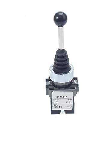 UYCUODLUY XD2-PA12 2NO Latching PA22 2NC Momentary 2 Position Rocker Joystick Controller Spring Rotary Toggle Cross Switches Reset(XD2-PA12) von UYCUODLUY