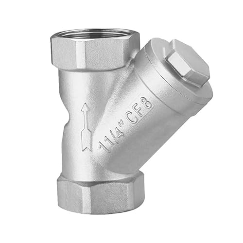 UYCUODLUY Y-Type Strainers 1-1/2" Thread Female Thread Stainless Steel Filter Valve UYCUODLUY Y-Type Strainers 1-1/2" Thread Female Thread Stainless Steel Filter Valve von UYCUODLUY