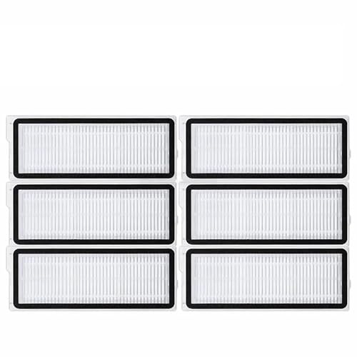 UYHMGH Kompatibel mit Roborock Q Revo MaxV/Q Revo S/Q Revo Pro Roboter-Staubsauger, Zubehör, Staubbeutel, Hauptseitenbürste, Hepa-Filter, Wischtücher, Ersatz(Filters 6pcs) von UYHMGH