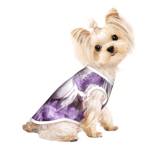 Aerial Fantasy Journey Haustier-T-Shirts für Hunde, weiche und atmungsaktive Hundekleidung, einfaches An- und Ausziehen, geeignet für kleine Haustiere Aerial Fantasy Journey Haustier-T-Shirts für Hunde, weiche und atmungsaktive Hundekleidung, einfaches An- und Ausziehen, geeignet für kleine Haustiere von UYHhgqw
