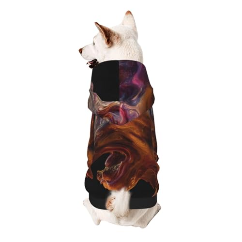 Aurora Hunde-Kapuzenpullover mit Tigerkopf, weiches und atmungsaktives Polyester, Haustierkleidung für kleine Hunde, Jungen und Mädchen von UYHhgqw