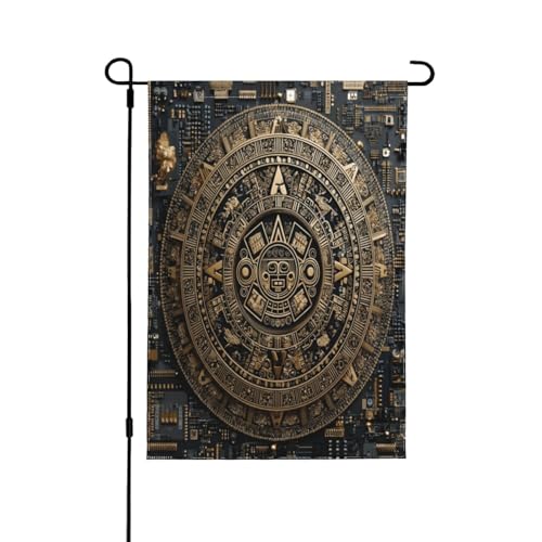 Dekorative doppelseitige Flagge mit antikem Kompass, Gartenbanner, perfekt für Innen- und Außenbereich, erhältlich in zwei Größen Dekorative doppelseitige Flagge mit antikem Kompass, Gartenbanner, perfekt für Innen- und Außenbereich, erhältlich in zwei Größen von UYHhgqw