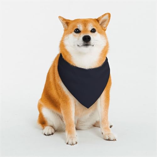 Einfarbige schwarze Hundehalstücher für kleine, mittelgroße und große Hunde, weich und bequem, für Jungen und Mädchen, ideal für Haustiere von UYHhgqw