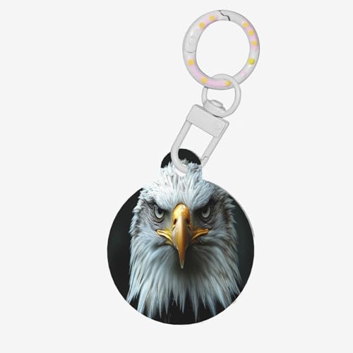 Fierce Eagle Runde Haustiermarke – Personalisierte Hundemarken für Haustiere, langlebiges Acrylmaterial, ideal für kleine bis große Hunde von UYHhgqw