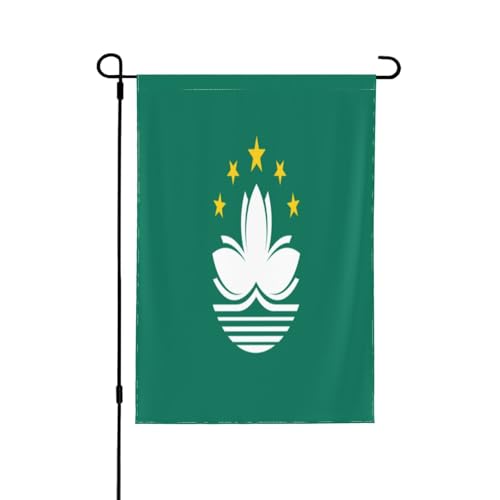 Flagge von Macau, dekorativ, doppelseitig, Gartenbanner, perfekt für Innen- und Außenbereich, erhältlich in zwei Größen von UYHhgqw