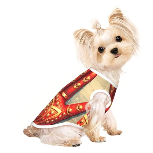 Handgezeichnete Tattoos, Haustier-T-Shirts für Hunde, weiche und atmungsaktive Hundekleidung, einfaches An- und Ausziehen, geeignet für kleine Haustiere Handgezeichnete Tattoos, Haustier-T-Shirts für Hunde, weiche und atmungsaktive Hundekleidung, einfaches An- und Ausziehen, geeignet für kleine Haustiere von UYHhgqw