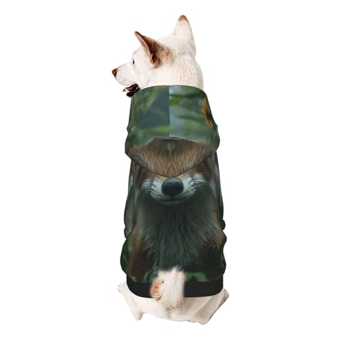 Hunde-Kapuzenpullover, Motiv: Fuchs im Gras, weiches und atmungsaktives Polyester, Haustierkleidung für kleine Hunde, Jungen und Mädchen von UYHhgqw