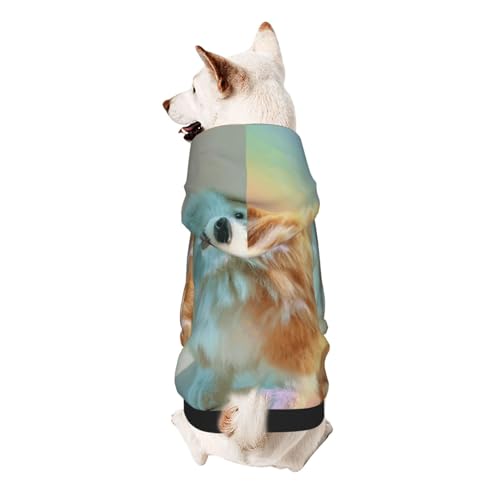 Hunde-Kapuzenpullover "The smile of a dog", weiches und atmungsaktives Polyester, Haustierkleidung für kleine Hunde, Jungen und Mädchen von UYHhgqw