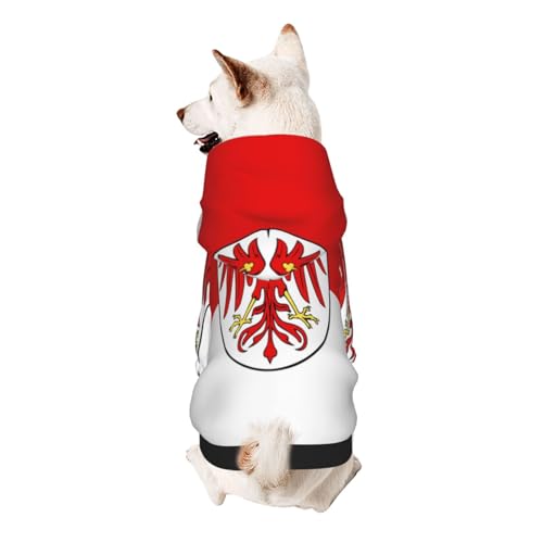 Hunde-Kapuzenpullover mit Brandenburger Flagge, weiches und atmungsaktives Polyester, Haustierkleidung für kleine Hunde, Jungen und Mädchen von UYHhgqw