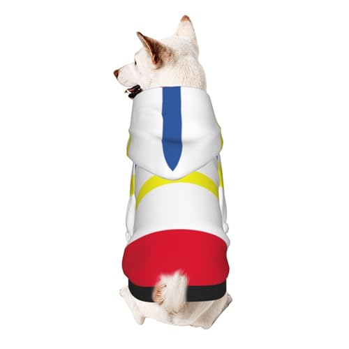Hunde-Kapuzenpullover mit Flagge des Kantons Mecklenburg, weiches und atmungsaktives Polyester, Haustierkleidung für kleine Hunde, Jungen und Mädchen von UYHhgqw