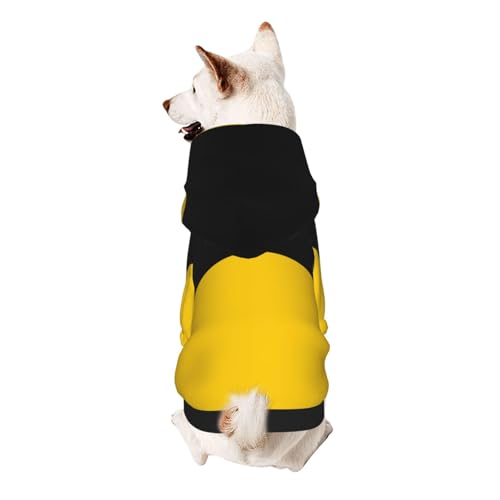 Hunde-Kapuzenpullover mit Flagge des Kantons Sachsen-Anhalt, weiches und atmungsaktives Polyester, Haustierkleidung für kleine Hunde, Jungen und Mädchen von UYHhgqw