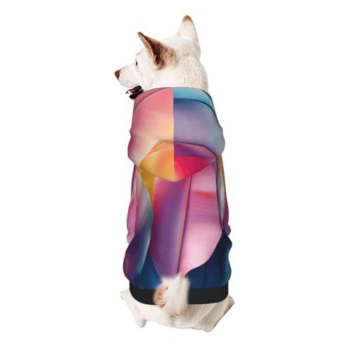 Hunde-Kapuzenpullover mit rosa Bananenblättern, weiches und atmungsaktives Polyester, Haustierkleidung für kleine Hunde, Jungen und Mädchen von UYHhgqw