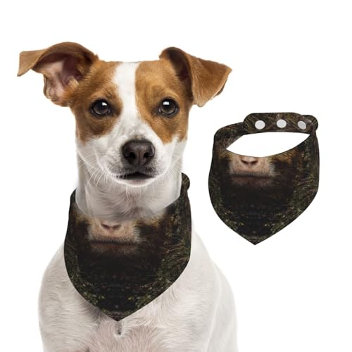 Hundehalstuch, Motiv: Affe im Schloss, weich, bequem, verstellbare Passform für Jungen und Mädchen, drei Größen für Katzen und Hunde Hundehalstuch, Motiv: Affe im Schloss, weich, bequem, verstellbare Passform für Jungen und Mädchen, drei Größen für Katzen und Hunde von UYHhgqw
