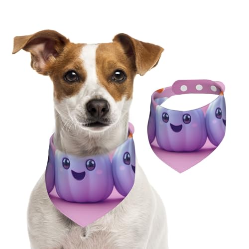 Hundehalstücher mit niedlichem Kürbis, weich, bequem, verstellbare Passform für Jungen und Mädchen, drei Größen für Katzen und Hunde von UYHhgqw