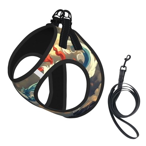 Qilin Secret Language Hundegeschirr, atmungsaktiv, reflektierend, verstellbare Haustierweste, geeignet für kleine Katzen und Hunde Qilin Secret Language Hundegeschirr, atmungsaktiv, reflektierend, verstellbare Haustierweste, geeignet für kleine Katzen und Hunde von UYHhgqw