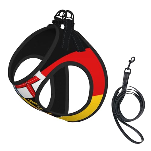 Saarland Flags Hundegeschirr, atmungsaktiv, reflektierend, verstellbare Haustierweste, geeignet für kleine Katzen und Hunde Saarland Flags Hundegeschirr, atmungsaktiv, reflektierend, verstellbare Haustierweste, geeignet für kleine Katzen und Hunde von UYHhgqw